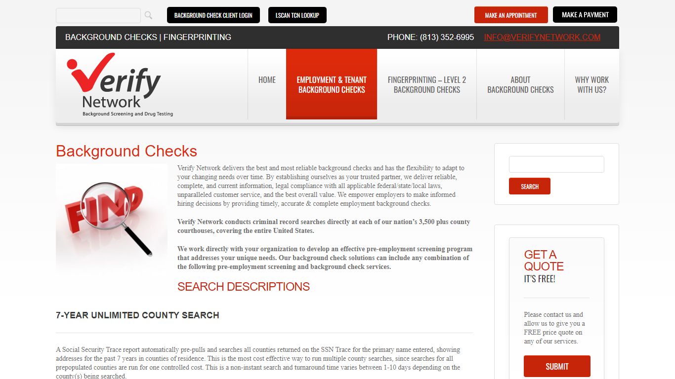 Background Checks - Verify NetworkVerify Network