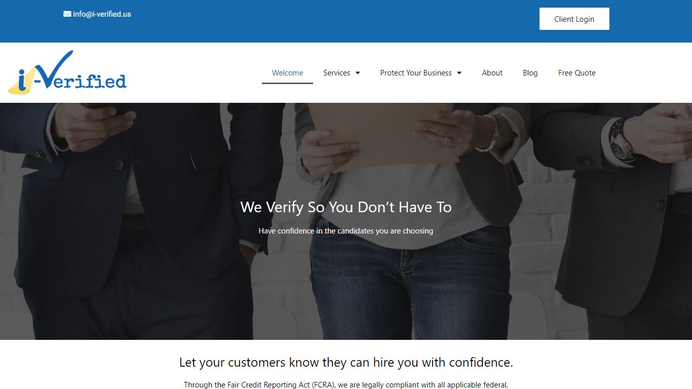 Welcome | i-Verified Background Screening Solutions